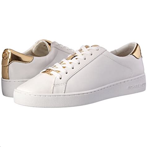 michael kors white gold sneakers|zappos michael kors sneakers.